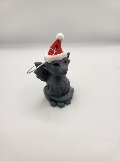 Santa Dragon Ornament/Keychain 3D Print