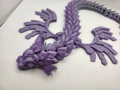 Quetzalcoatl/Feathered Serpent Articulated 3D Print