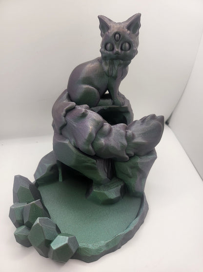 Arcadia Three Eyed Fox Dice Tower 3D Print