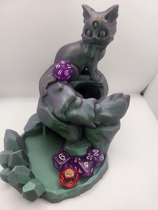 Arcadia Three Eyed Fox Dice Tower 3D Print
