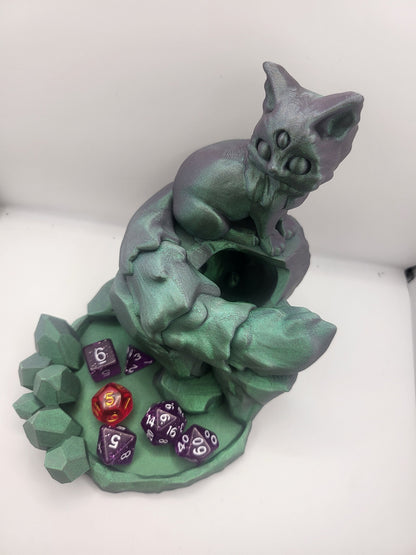 Arcadia Three Eyed Fox Dice Tower 3D Print
