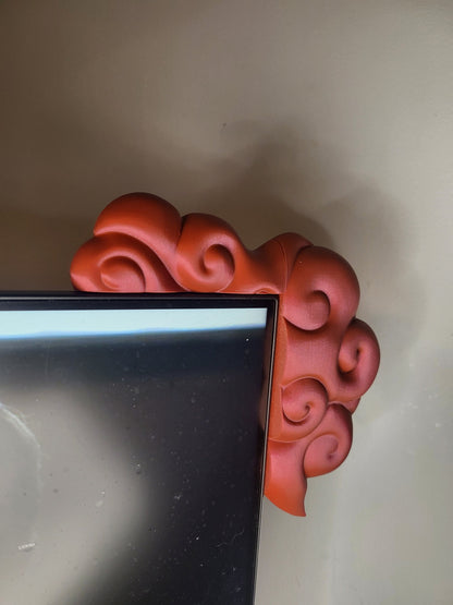 Cloud Corner Monitor/Desk/Table Accent 3D Print