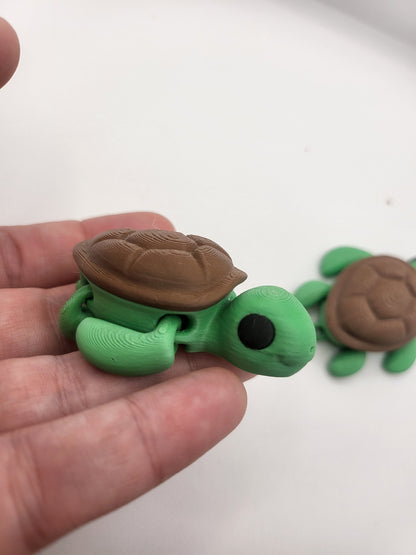 Tiny Sea Turtle Articulated 3D Print