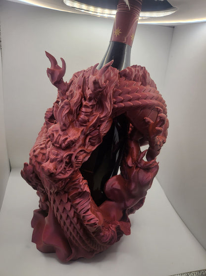 Chinese Dragon Wine Bottle Display (3D Print)