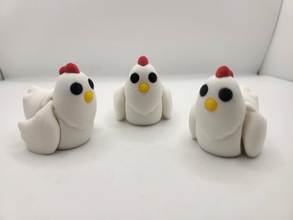 Tiny Chicken Articulated 3D Print
