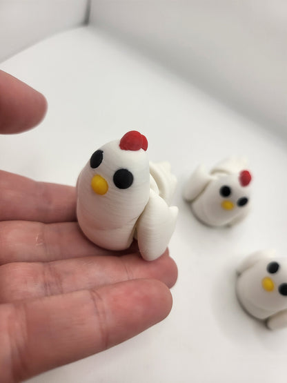 Tiny Chicken Articulated 3D Print