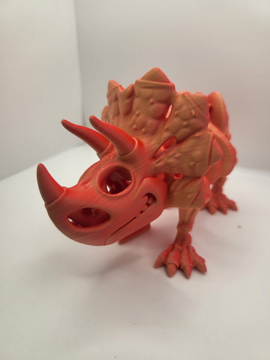 Flexi Articulated Triceratops Skeleton Dinosaur 3D Print
