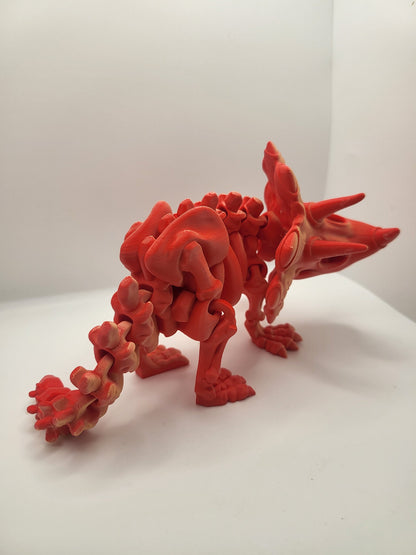 Flexi Articulated Triceratops Skeleton Dinosaur 3D Print