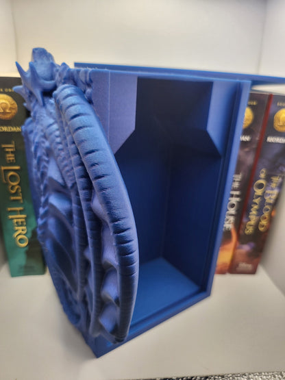 Dragon Book Nook Bookshelf Decoration and Secret Container (3D Print)