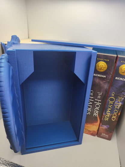 Dragon Book Nook Bookshelf Decoration and Secret Container (3D Print)