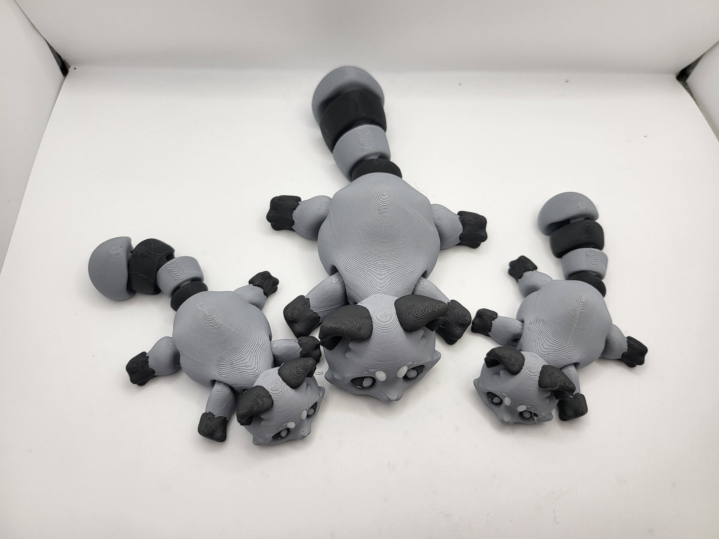 Trash Pandas - Articulated Raccoons - Optional Dumpster Accessory | 3D Print