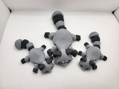 Trash Pandas - Articulated Raccoons - Optional Dumpster Accessory | 3D Print