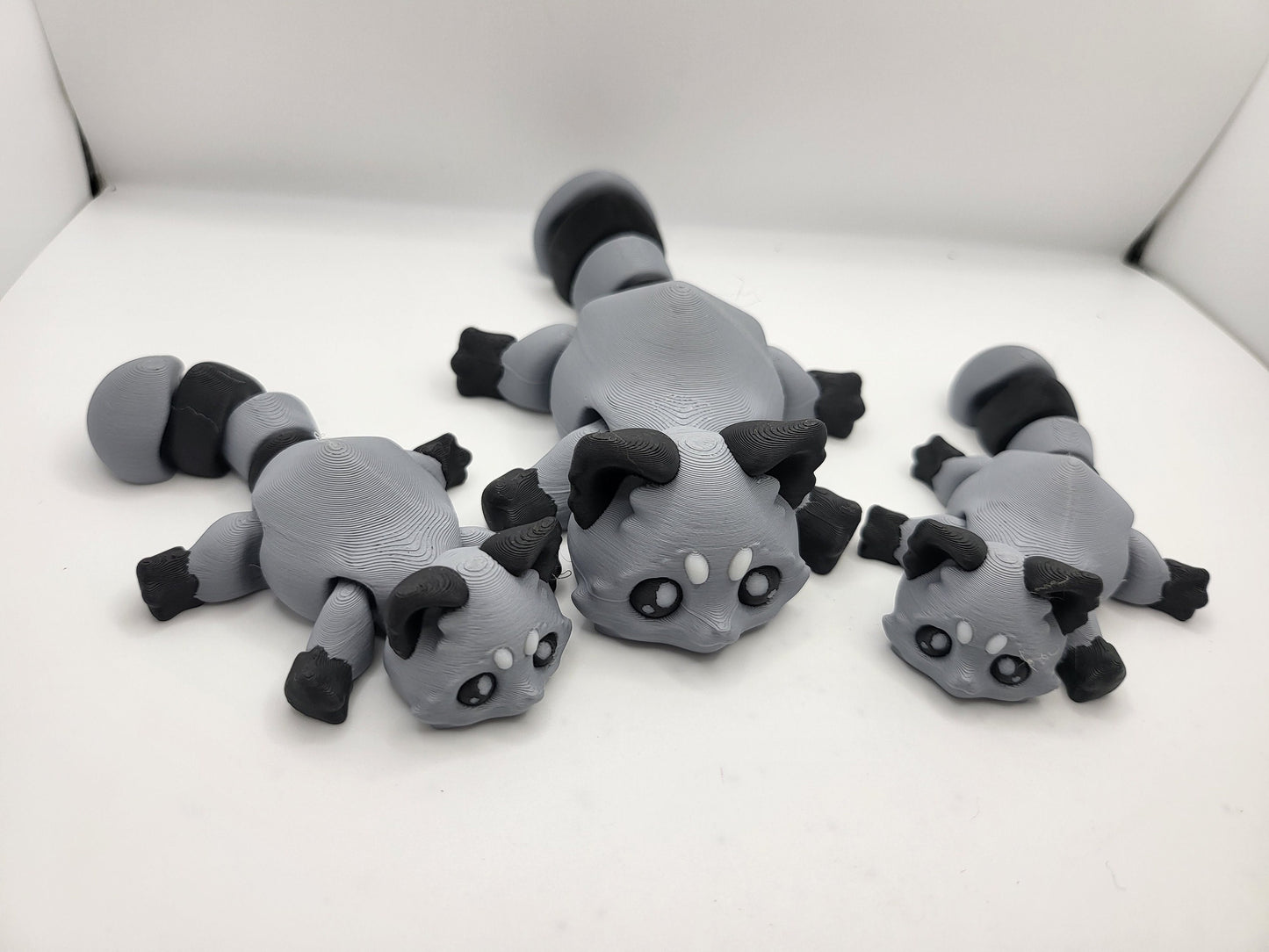 Trash Pandas - Articulated Raccoons - Optional Dumpster Accessory | 3D Print