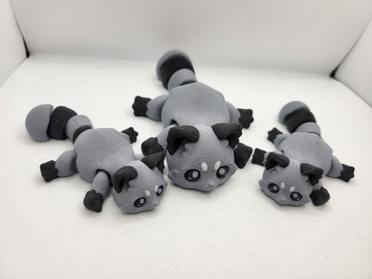 Trash Pandas - Articulated Raccoons - Optional Dumpster Accessory | 3D Print