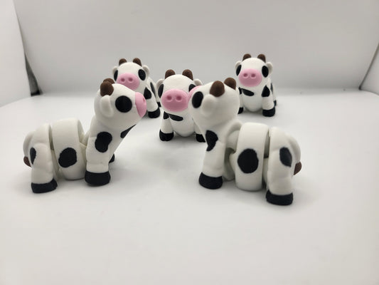 Tiny Cow Articulated 3D Print