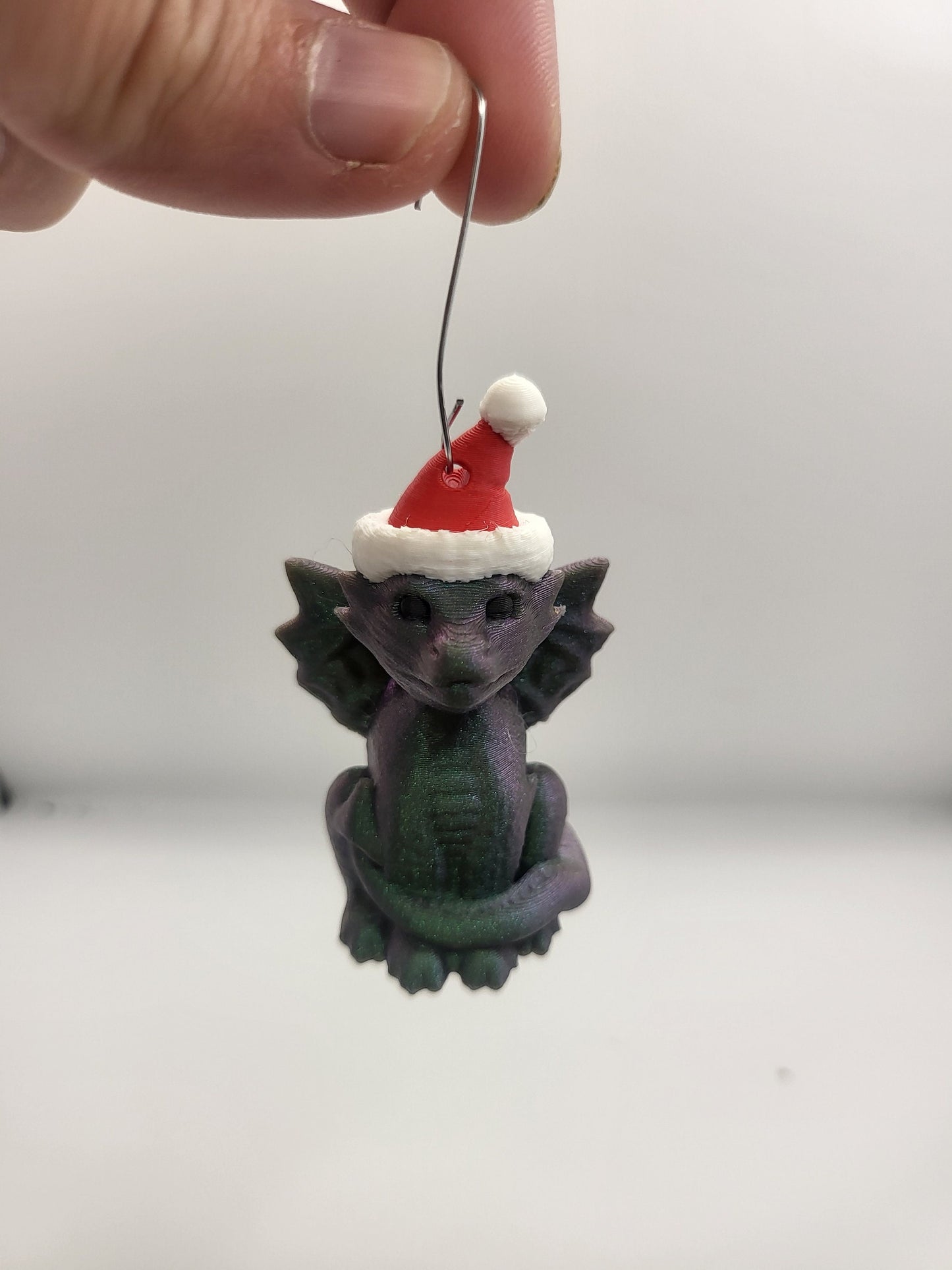 Santa Dragon Ornament/Keychain 3D Print