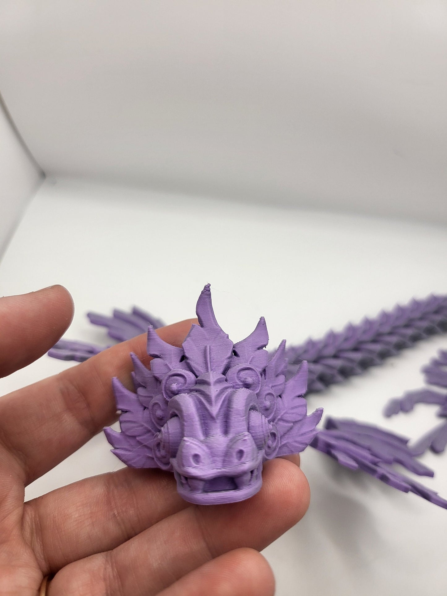 Quetzalcoatl/Feathered Serpent Articulated 3D Print
