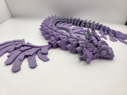 Quetzalcoatl/Feathered Serpent Articulated 3D Print