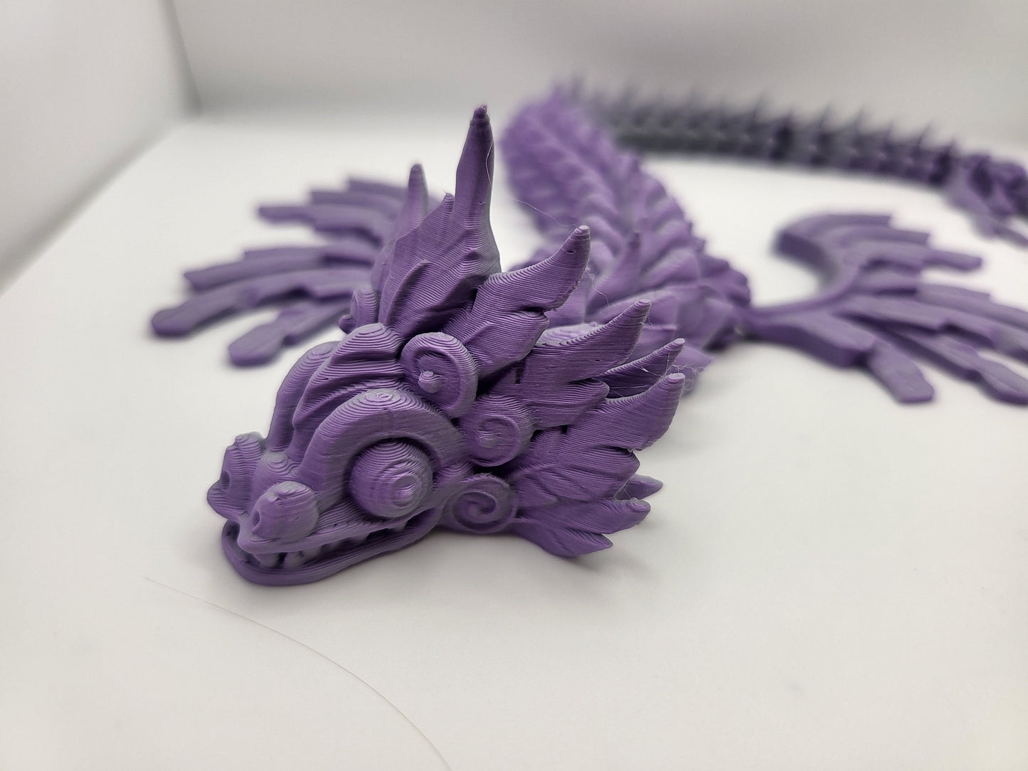 Quetzalcoatl/Feathered Serpent Articulated 3D Print