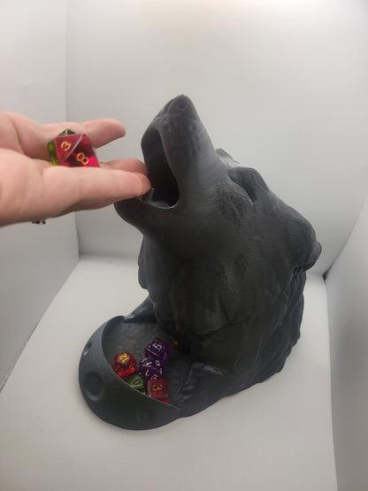 Howling Wolf Dice Tower 3D Print
