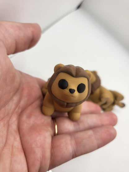 Tiny Lion Articulated 3D Print