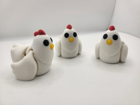 Tiny Chicken Articulated 3D Print