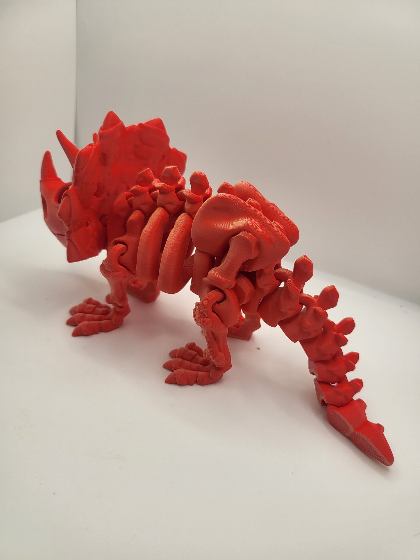 Flexi Articulated Triceratops Skeleton Dinosaur 3D Print