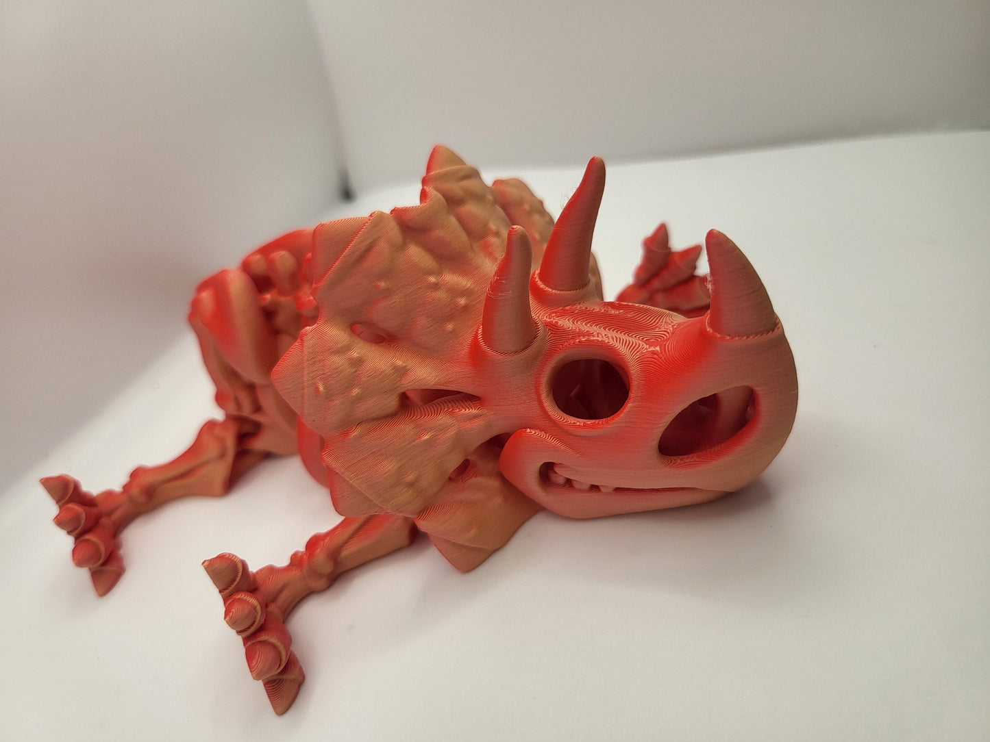 Flexi Articulated Triceratops Skeleton Dinosaur 3D Print