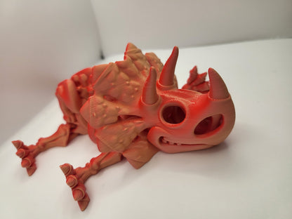 Flexi Articulated Triceratops Skeleton Dinosaur 3D Print