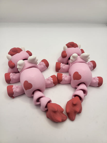 Articulated Cute Cupid Cow Flexi 3D Print
