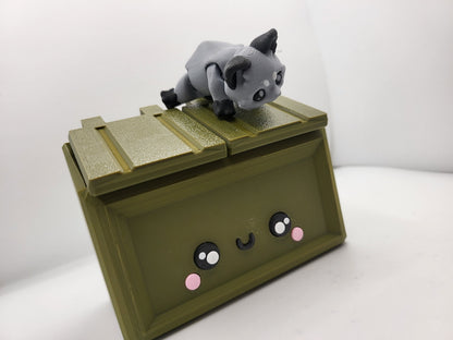 Trash Pandas - Articulated Raccoons - Optional Dumpster Accessory | 3D Print