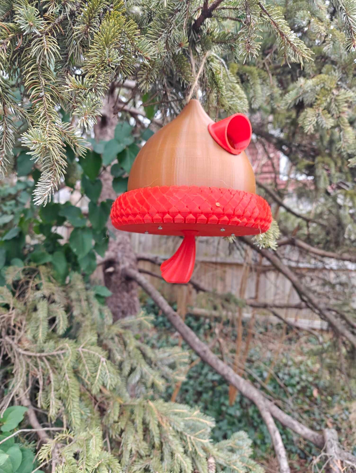 Acorn Bird House 3D Print (PETG)