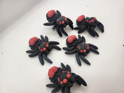 Tiny Articulated Love Spiders 3D Print