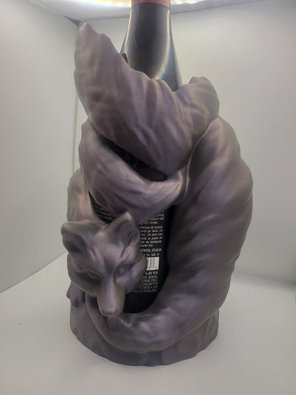 Kitsune Wine Bottle Display (3D Print)