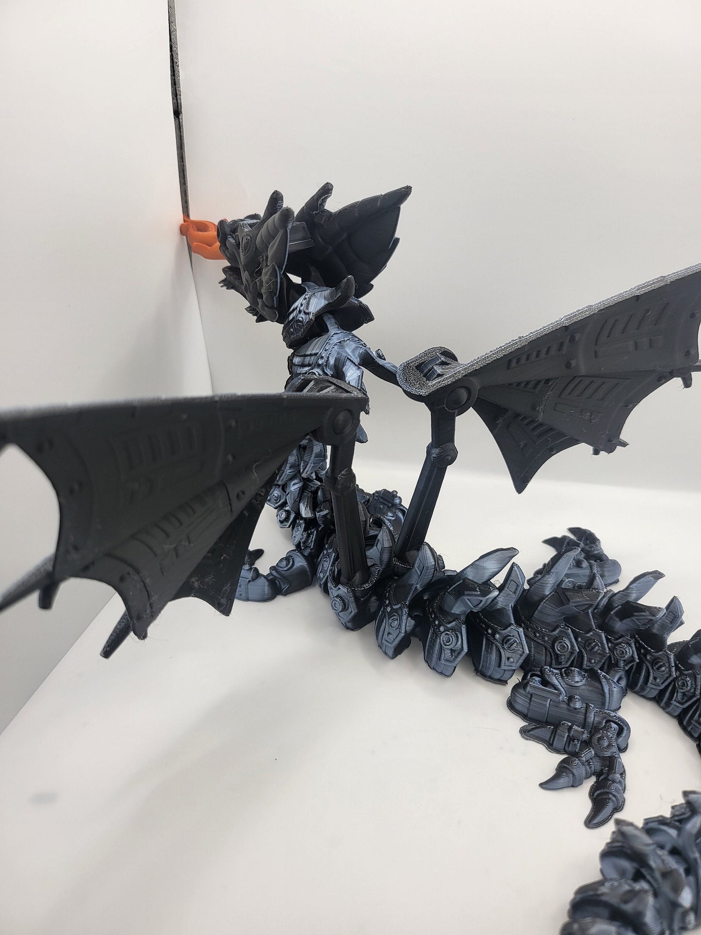 Winged Mech Dragon 3D Print Available in Single or Dual Color