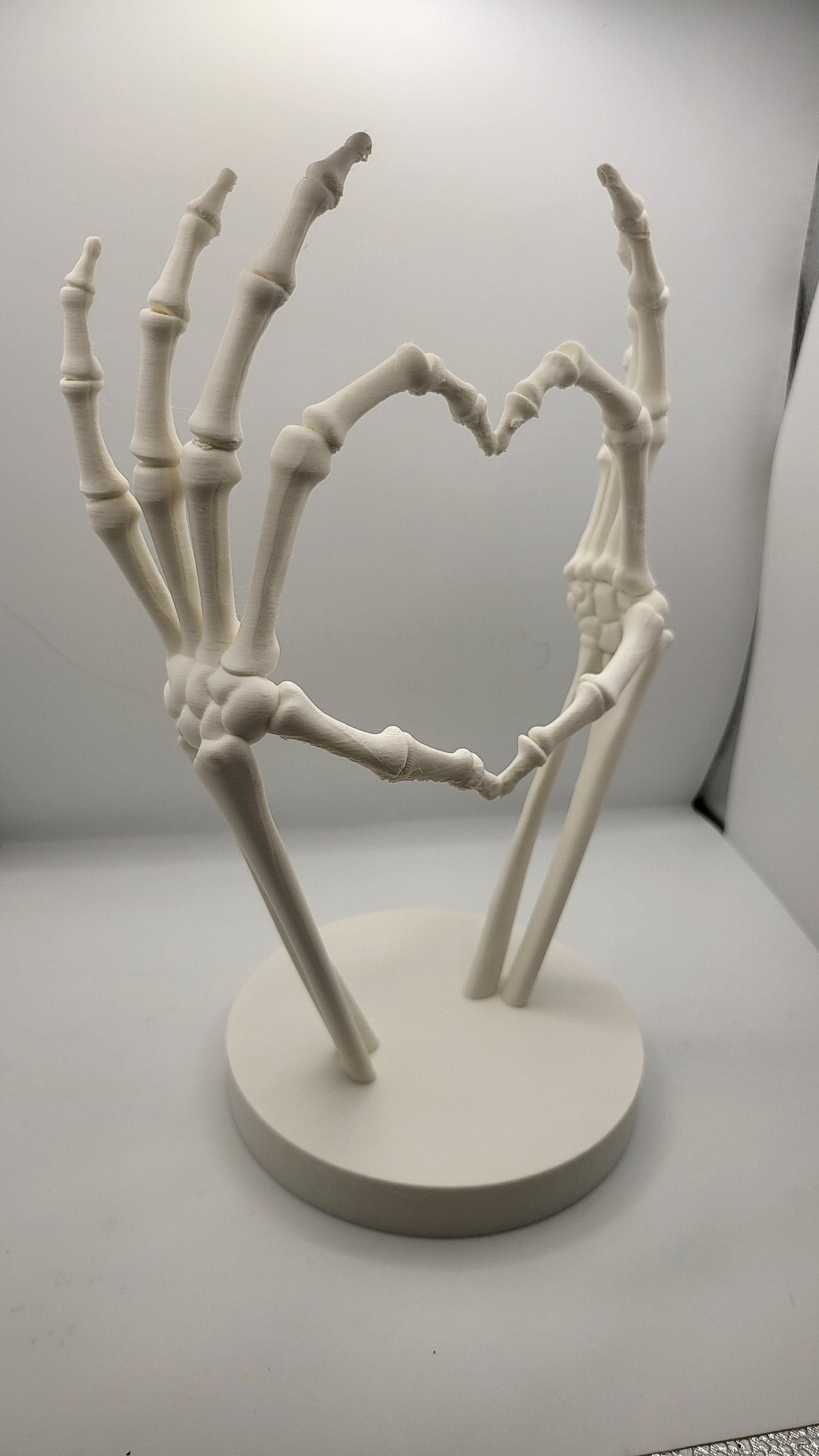 Skeleton Heart Hand "I love you to Death" 3D Print