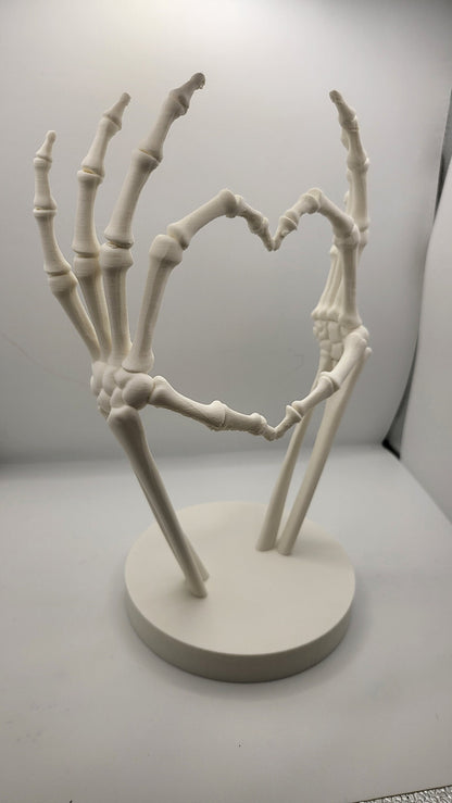 Skeleton Heart Hand "I love you to Death" 3D Print