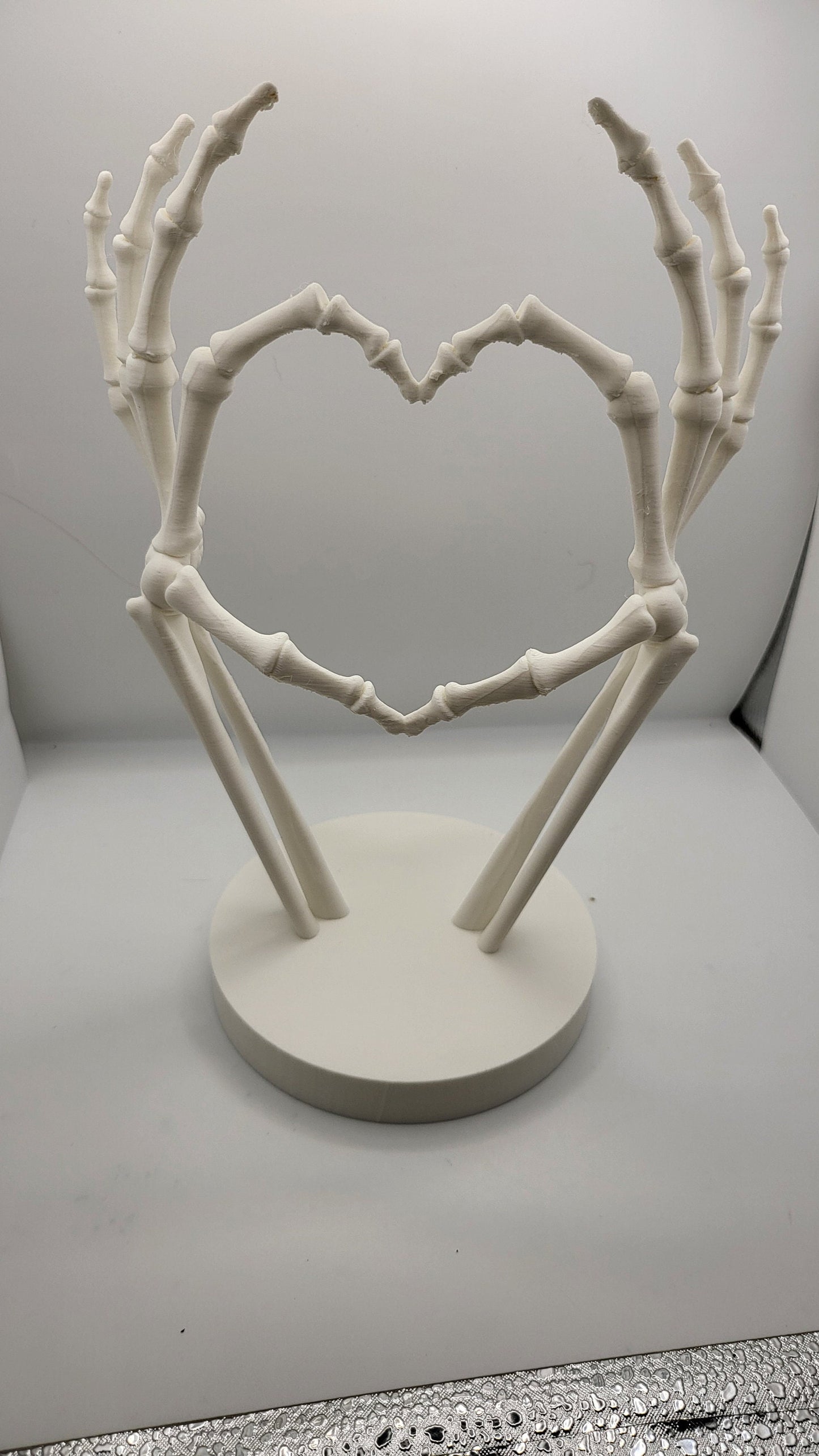 Skeleton Heart Hand "I love you to Death" 3D Print
