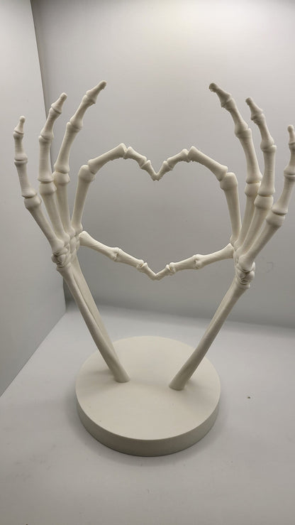 Skeleton Heart Hand "I love you to Death" 3D Print