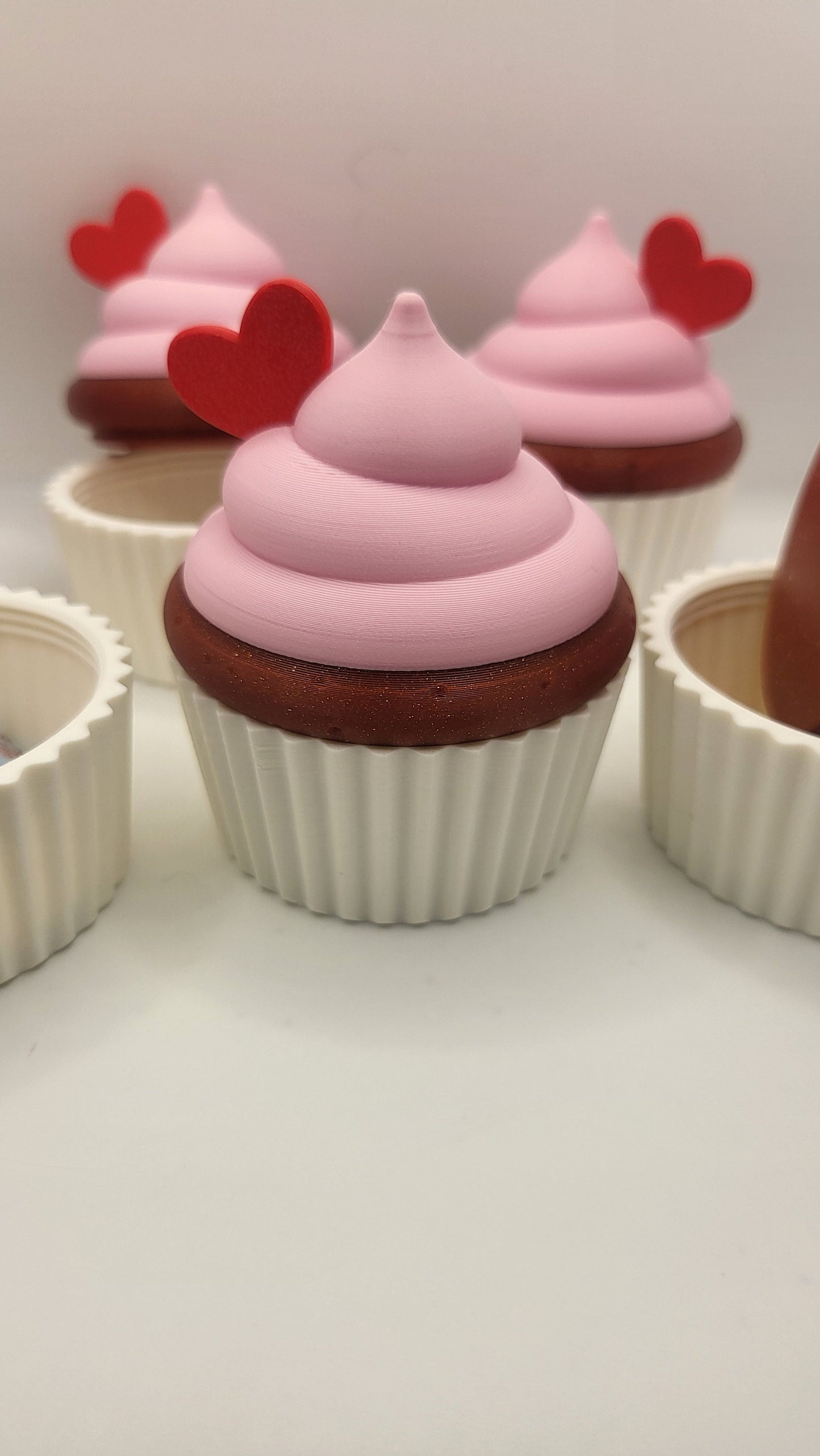 Cupcake Trinket Loot Box, Twist Off "Icing" Lid | 3D Print