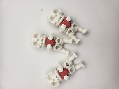 Tiny Articulated Skeleton with a Heart 3D Print