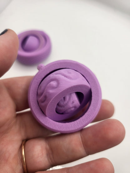 Gyro Fidget Spinner, Two Styles and Movement Types 3D Print