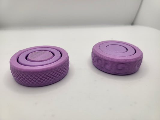 Gyro Fidget Spinner, Two Styles and Movement Types 3D Print