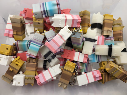 8-Bit Random Colors Mystery Purge Object - Cat, Caterpillar, Duck, Squid, Dino or Robot  | 3D Print