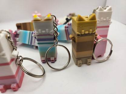 8-Bit Random Colors Mystery Purge Object - Cat, Caterpillar, Duck, Squid, Dino or Robot  | 3D Print