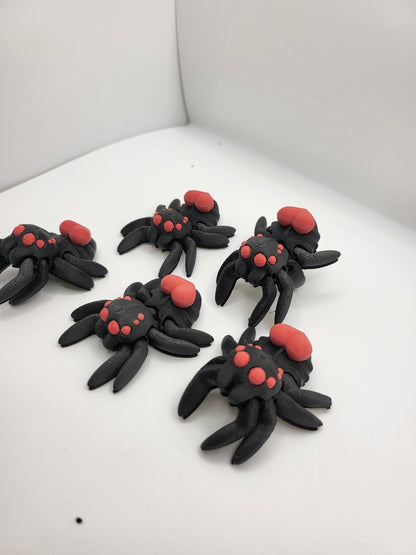 Tiny Articulated Love Spiders 3D Print