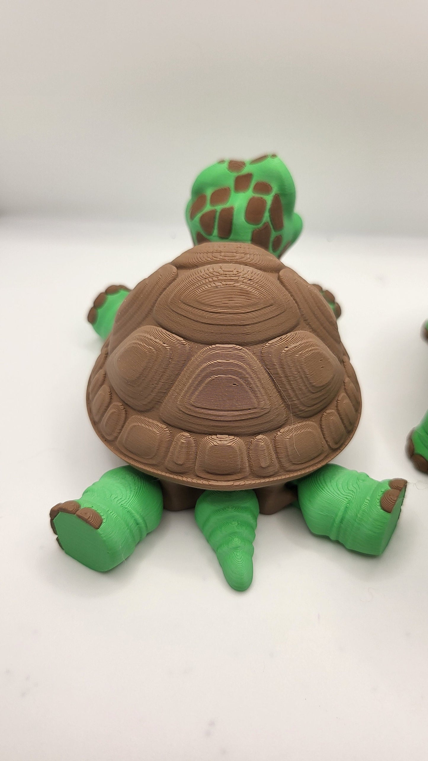 Flexi Articulated Tortoise with Small Shell Stash 3D Print