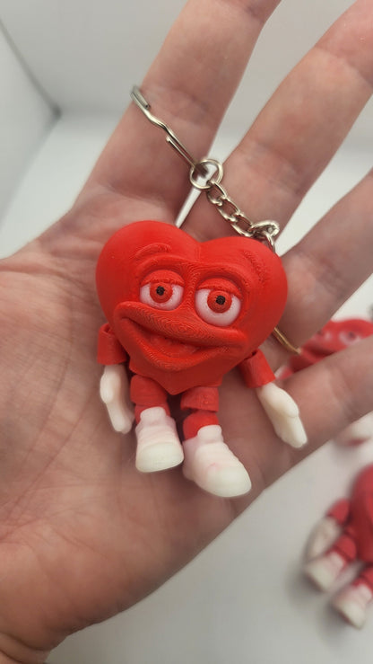 Herbert Articulated Heart Keychain 3D Print