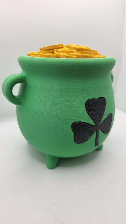 Pot of Gold Piggy Bank 3D Print