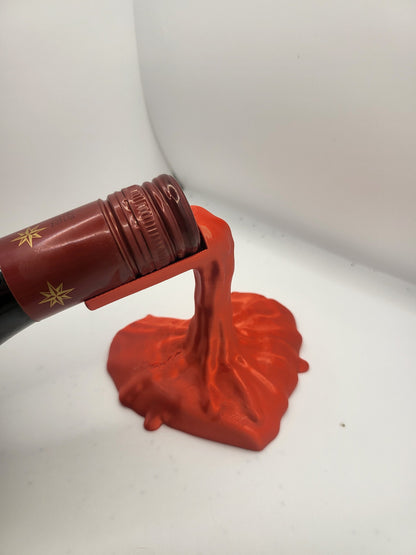 Spilling Wine Heart Bottle Display 3D Print